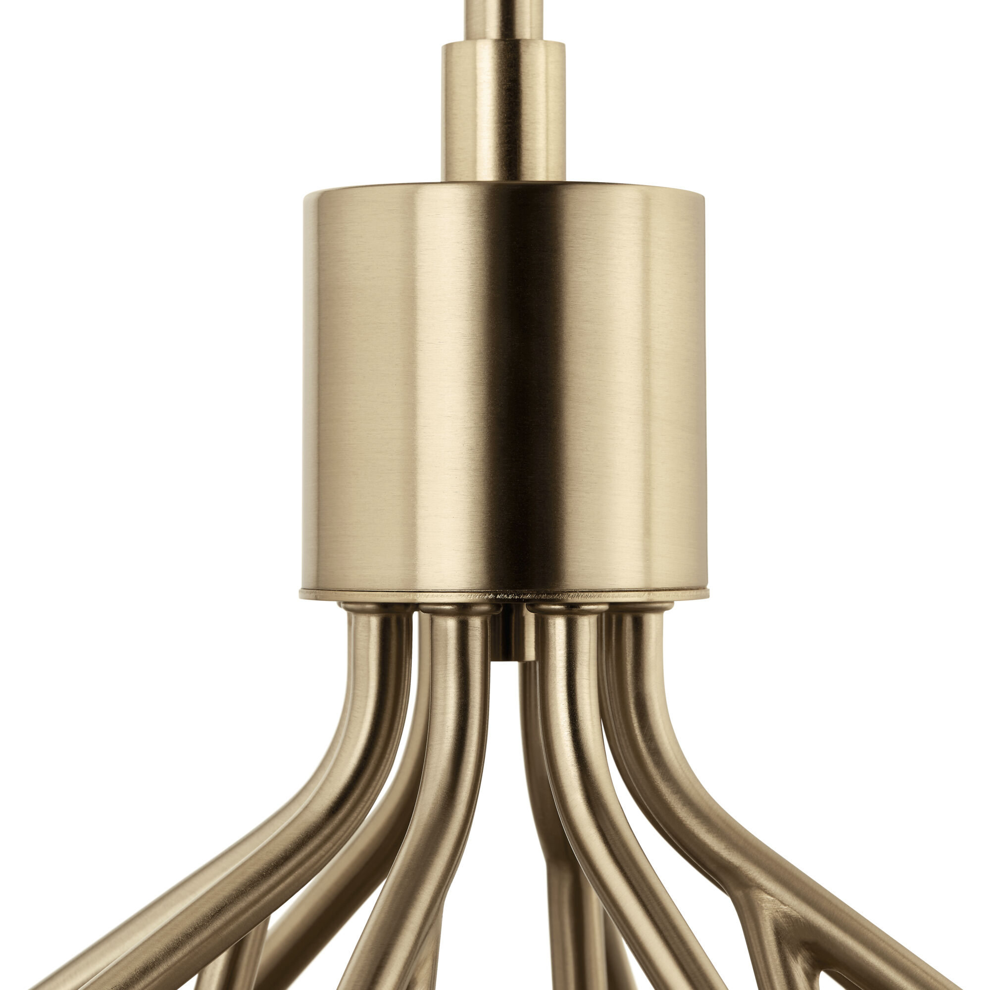 Silvarious 12 Light Champagne Bronze Chandelier/Semi Flush Ceiling Light